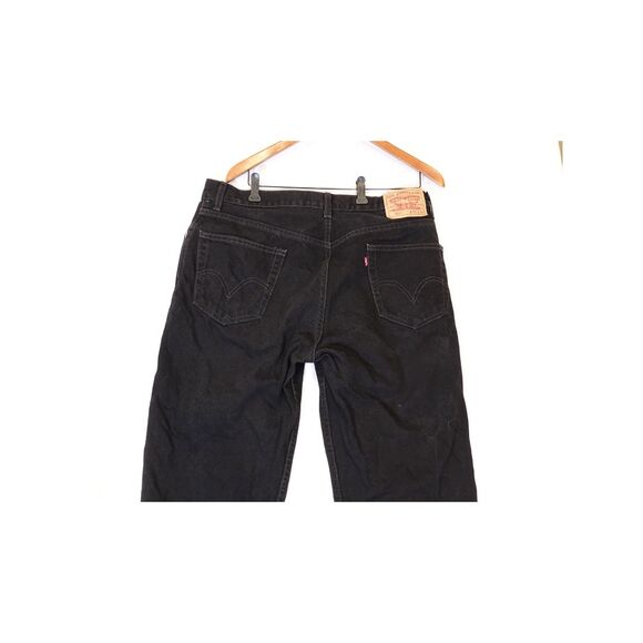 Mens Levi Strauss & Co 550 Relaxed Fit Red Tab Jeans Tag Sz 36x30 Black - Picture 8 of 16